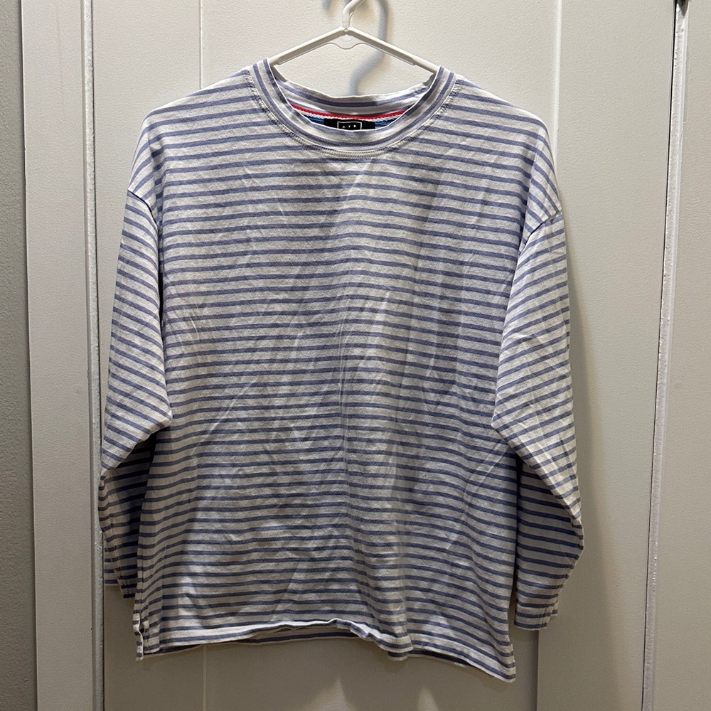 AYR Blue and White Striped Shirt